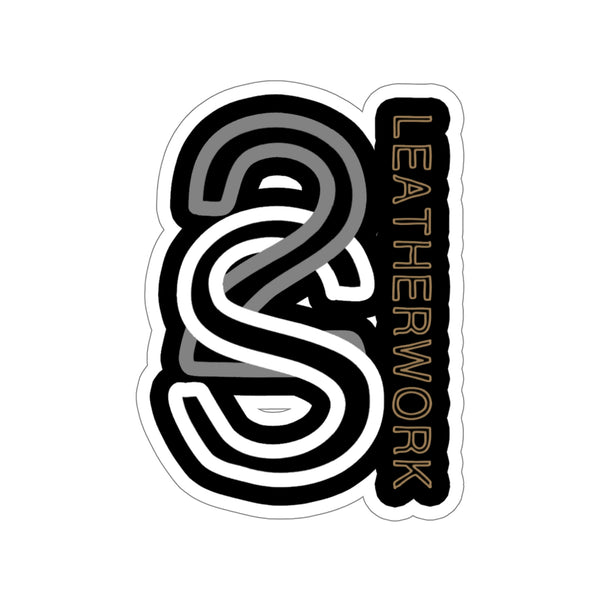 Two S Leatherwork Die-Cut Stickers