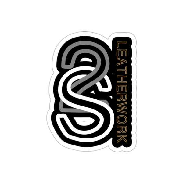 Two S Leatherwork Die-Cut Stickers