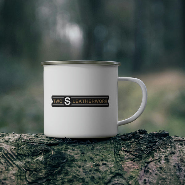 Two S Leatherwork Enamel Camping Mug