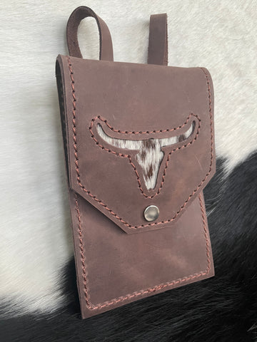 Cell Phone Saddle Sack - Longhorn